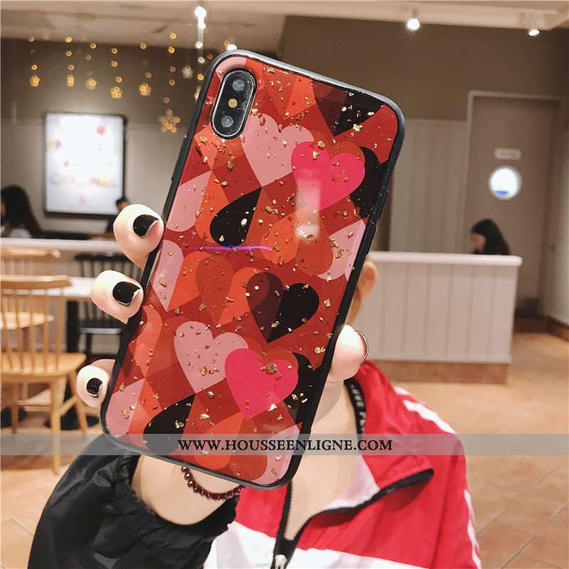 Coque Xiaomi Mi 8 Pro Vintage Silicone Protection Noir Simple Rose Rouge