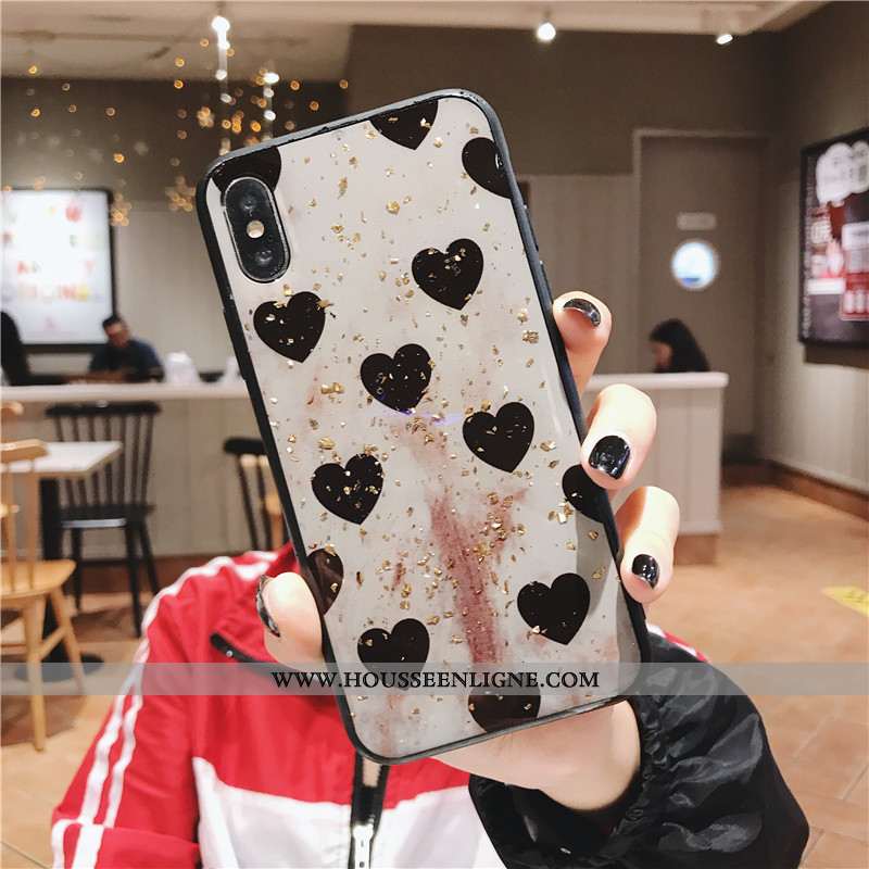 Coque Xiaomi Mi 8 Pro Vintage Silicone Protection Noir Simple Rose Rouge