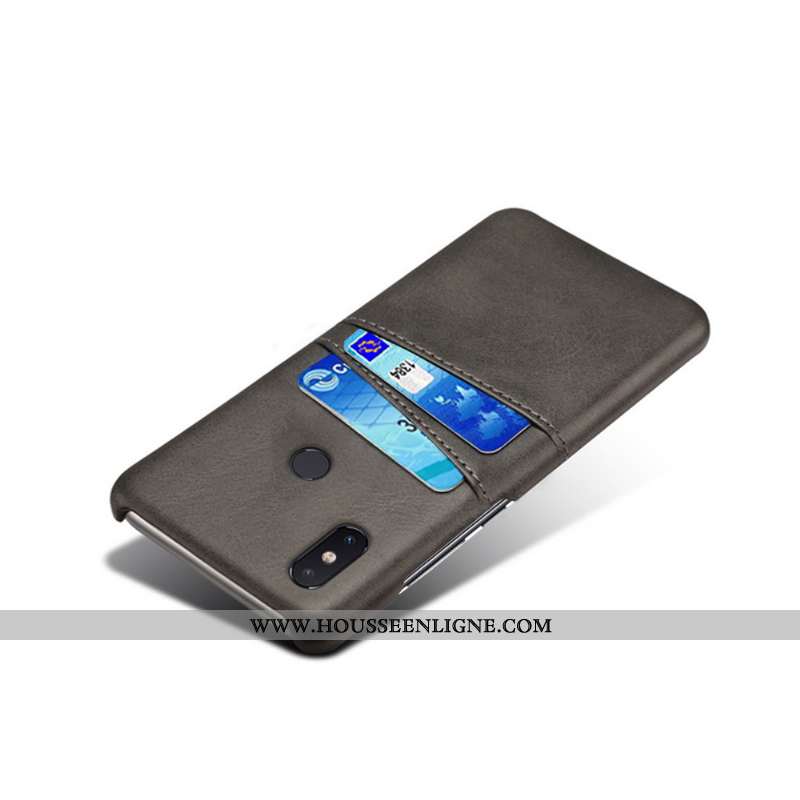 Coque Xiaomi Mi 8 Protection Cuir Business Jeunesse Luxe Étui Marron