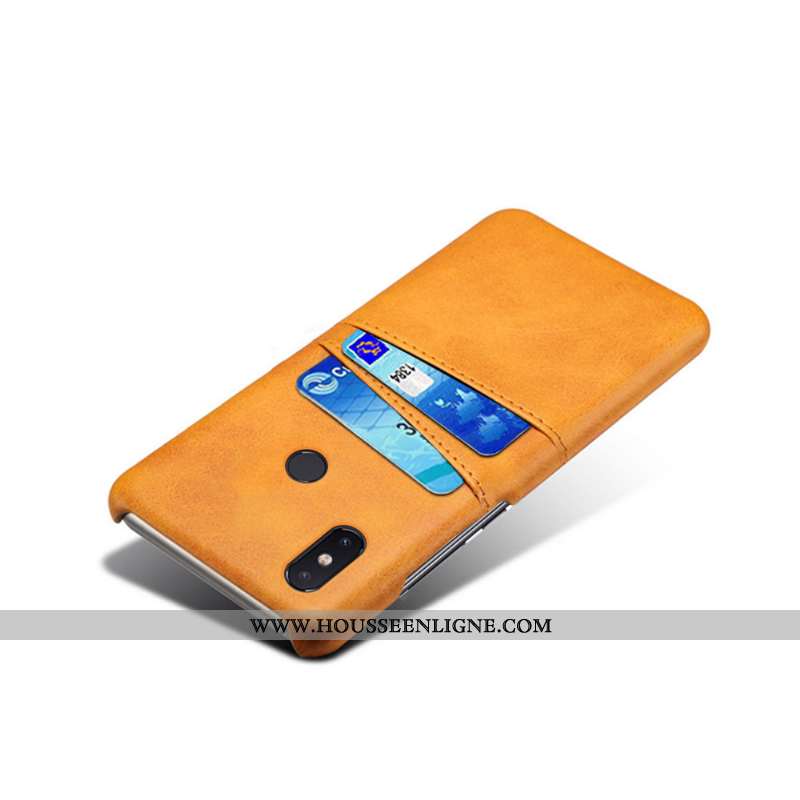 Coque Xiaomi Mi 8 Protection Cuir Business Jeunesse Luxe Étui Marron