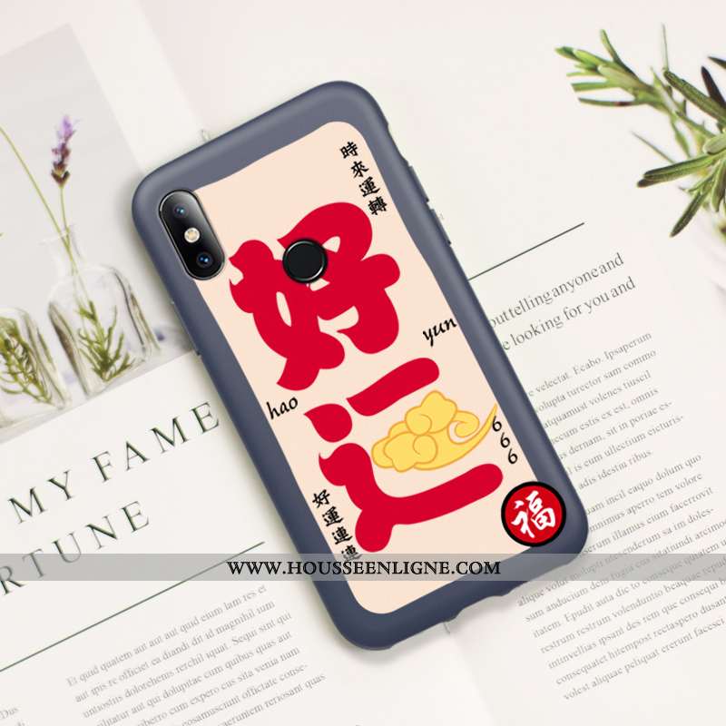 Coque Xiaomi Mi 8 Protection Délavé En Daim Silicone Rat Jeunesse Téléphone Portable Tout Compris Bl