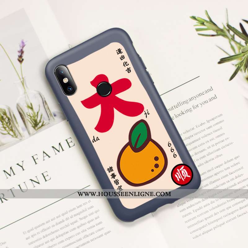Coque Xiaomi Mi 8 Protection Délavé En Daim Silicone Rat Jeunesse Téléphone Portable Tout Compris Bl