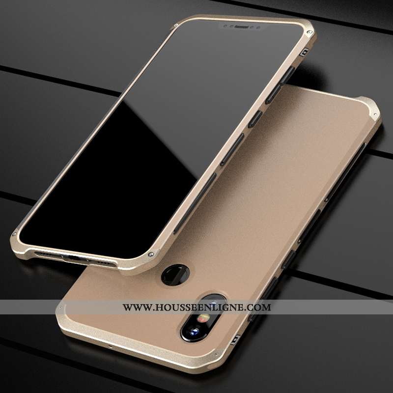 Coque Xiaomi Mi 8 Protection Métal Tendance Tout Compris Border Délavé En Daim Violet