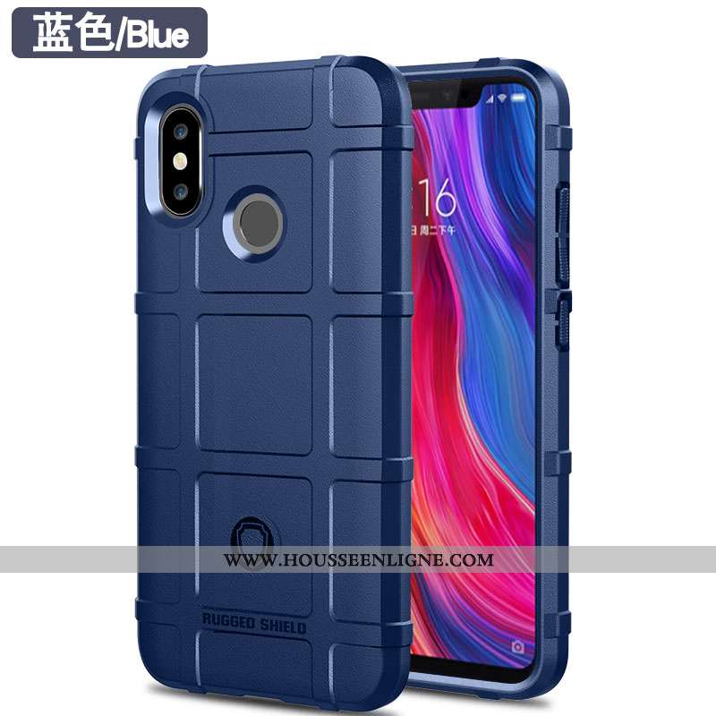 Coque Xiaomi Mi 8 Tendance Fluide Doux Tout Compris Protection Étui Petit Téléphone Portable Marron
