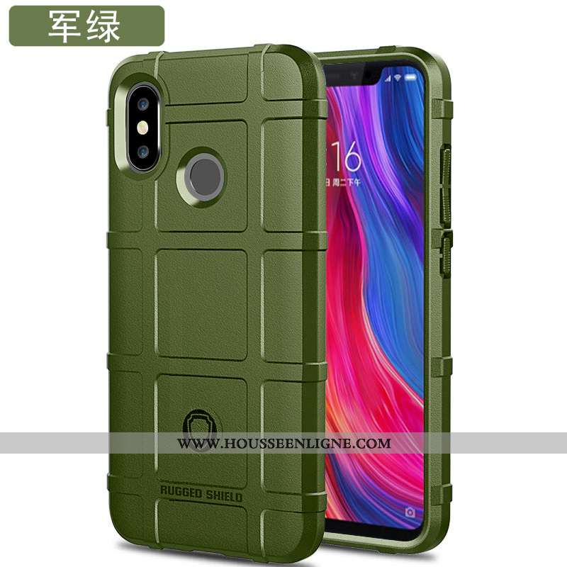 Coque Xiaomi Mi 8 Tendance Fluide Doux Tout Compris Protection Étui Petit Téléphone Portable Marron