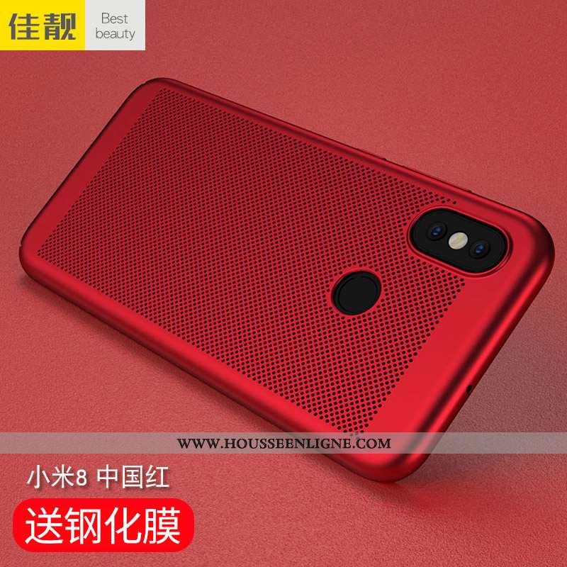 Coque Xiaomi Mi 8 Tendance Légère Évasé Légères Refroidissement Petit Protection Bleu Foncé