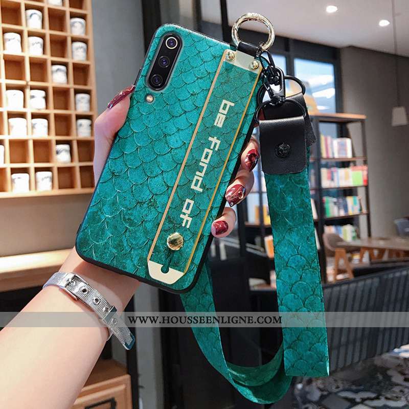 Coque Xiaomi Mi 9 Lite Délavé En Daim Personnalité Net Rouge Protection Silicone Tout Compris Fluide
