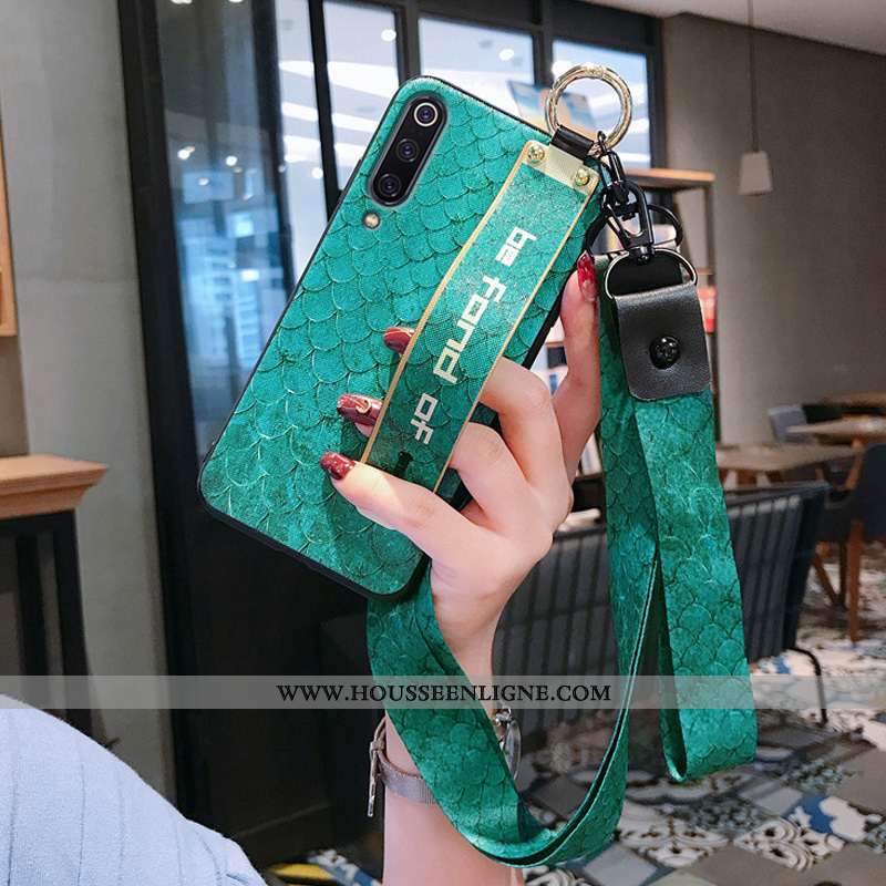 Coque Xiaomi Mi 9 Lite Délavé En Daim Personnalité Net Rouge Protection Silicone Tout Compris Fluide