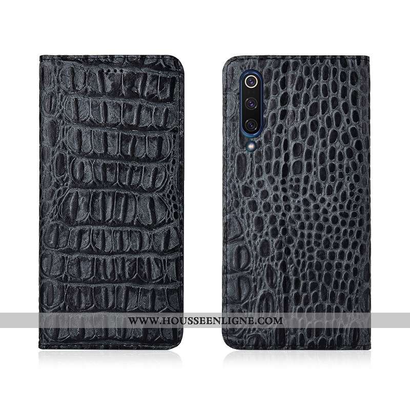 Coque Xiaomi Mi 9 Lite Fluide Doux Silicone Cuir Tout Compris Personnalisé Cuir Véritable Incassable