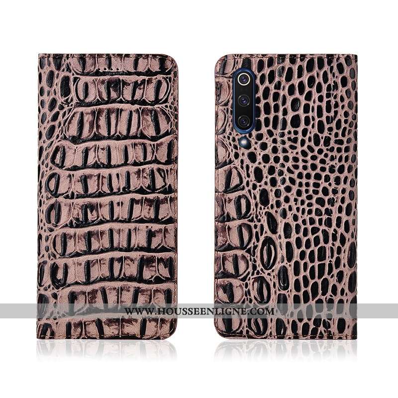 Coque Xiaomi Mi 9 Lite Fluide Doux Silicone Cuir Tout Compris Personnalisé Cuir Véritable Incassable