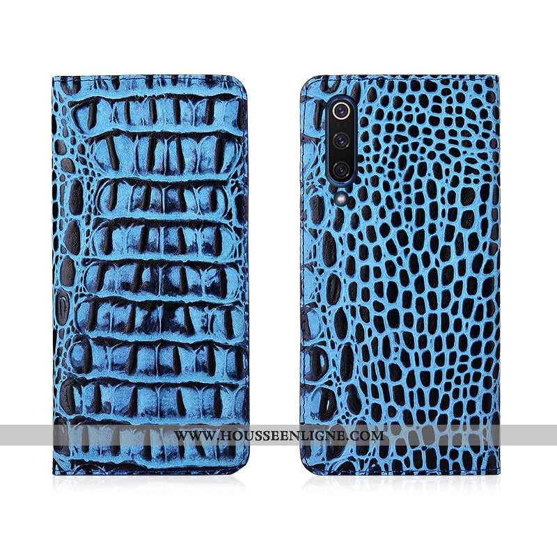 Coque Xiaomi Mi 9 Lite Fluide Doux Silicone Cuir Tout Compris Personnalisé Cuir Véritable Incassable