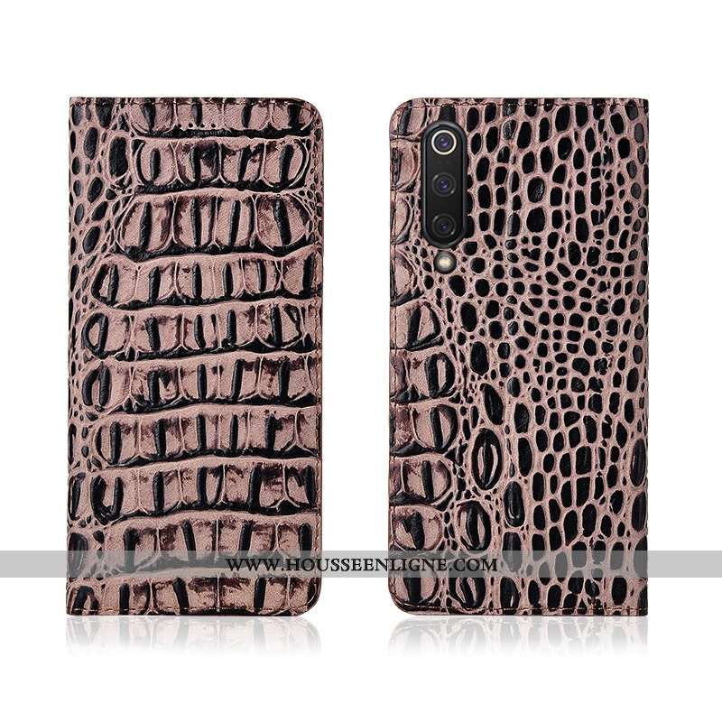 Coque Xiaomi Mi 9 Lite Fluide Doux Silicone Cuir Tout Compris Personnalisé Cuir Véritable Incassable