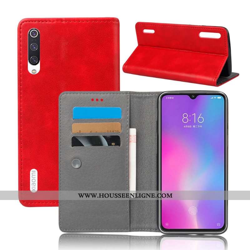 Coque Xiaomi Mi 9 Lite Protection Portefeuille Téléphone Portable Housse Petit Orange Tout Compris