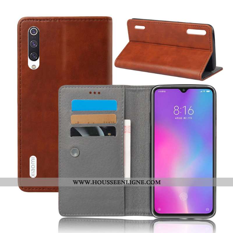 Coque Xiaomi Mi 9 Lite Protection Portefeuille Téléphone Portable Housse Petit Orange Tout Compris