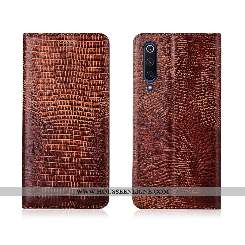 Coque Xiaomi Mi 9 Lite Silicone Protection Housse Cuir Incassable Étui Modèle Marron