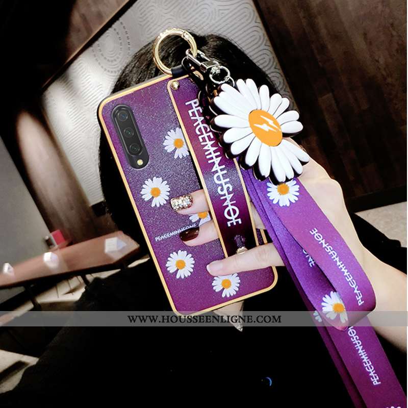 Coque Xiaomi Mi 9 Lite Tendance Légère Dragon Jeunesse Violet Tout Compris Petite Marguerite