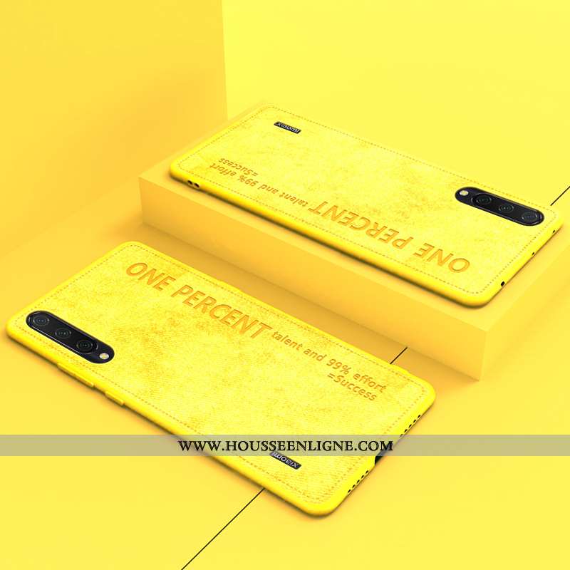 Coque Xiaomi Mi 9 Original Ultra Fluide Doux Simple Protection Nouveau Téléphone Portable Jaune