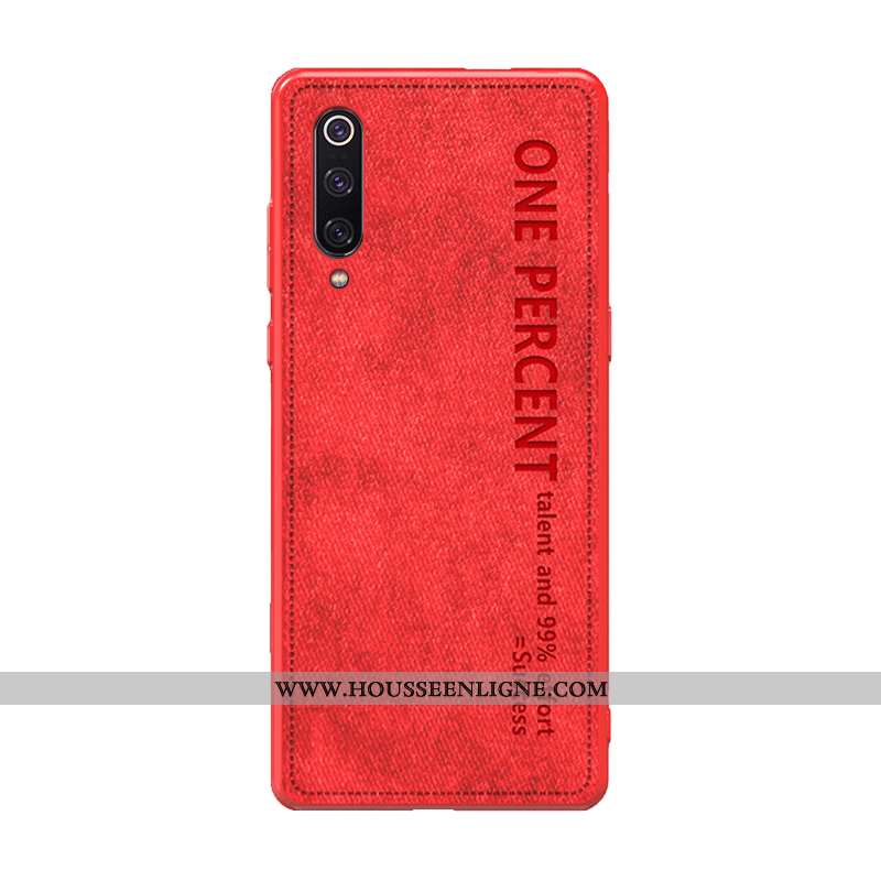 Coque Xiaomi Mi 9 Original Ultra Fluide Doux Simple Protection Nouveau Téléphone Portable Jaune