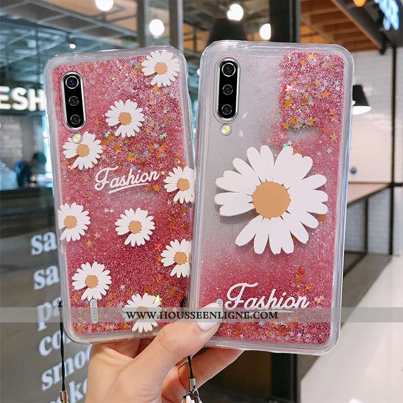 Coque Xiaomi Mi 9 Personnalité Créatif Silicone Ornements Suspendus Nouveau Étui Rose