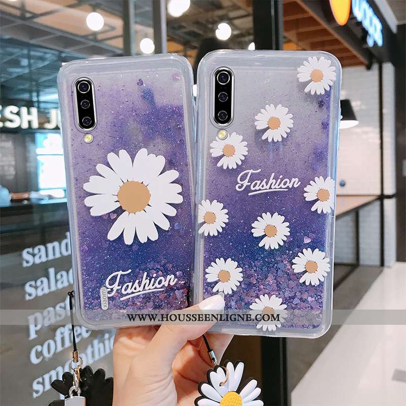 Coque Xiaomi Mi 9 Personnalité Créatif Silicone Ornements Suspendus Nouveau Étui Rose