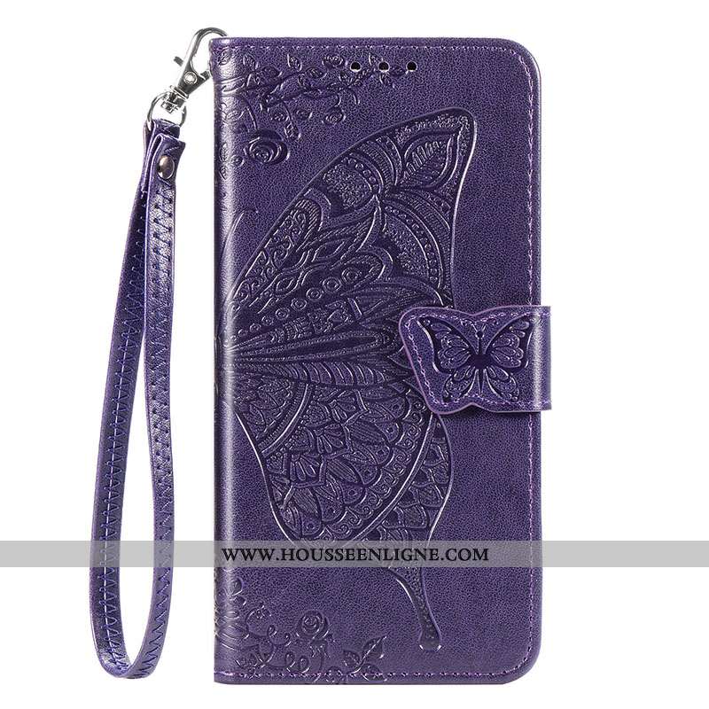 Coque Xiaomi Mi 9 Protection Cuir Silicone Étui Tout Compris Rouge Violet