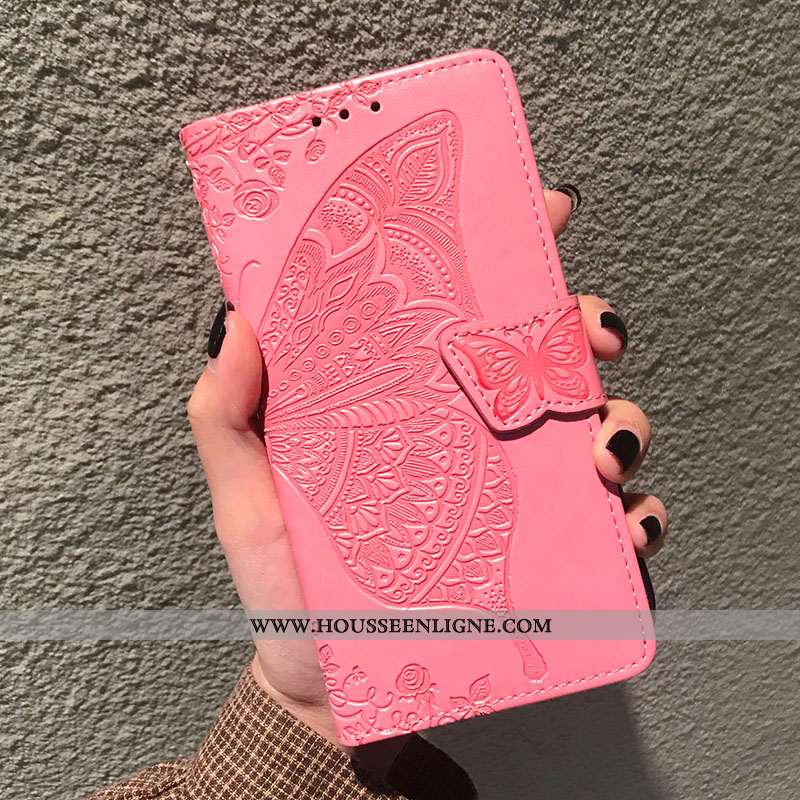 Coque Xiaomi Mi 9 Protection Cuir Silicone Étui Tout Compris Rouge Violet