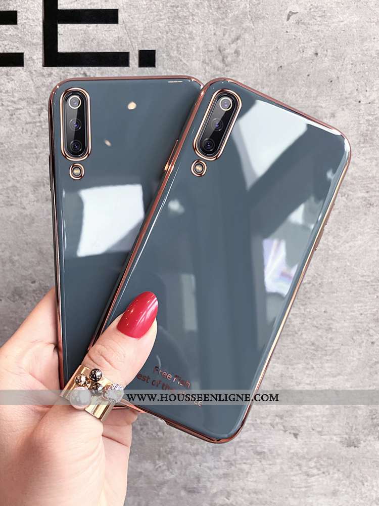 Coque Xiaomi Mi 9 Se Créatif Fluide Doux Silicone Étui Tout Compris Téléphone Portable Transparent V