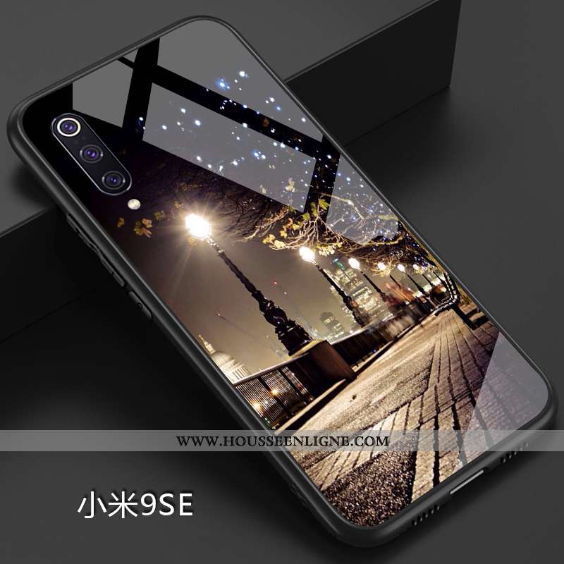 Coque Xiaomi Mi 9 Se Créatif Ultra Fluide Doux Étui Simple Net Rouge Personnalité Bleu