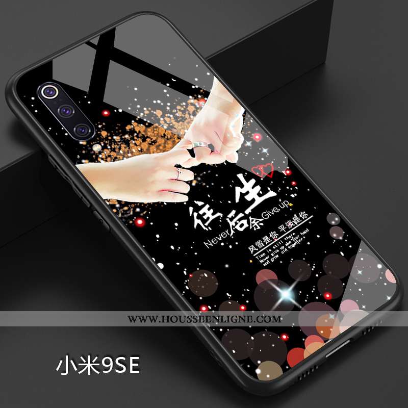 Coque Xiaomi Mi 9 Se Créatif Ultra Fluide Doux Étui Simple Net Rouge Personnalité Bleu
