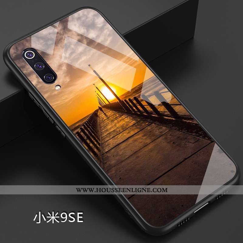 Coque Xiaomi Mi 9 Se Créatif Ultra Fluide Doux Étui Simple Net Rouge Personnalité Bleu