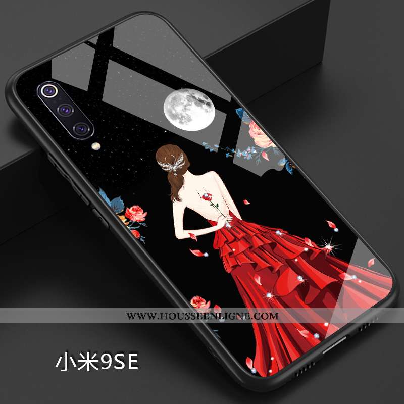 Coque Xiaomi Mi 9 Se Créatif Ultra Fluide Doux Étui Simple Net Rouge Personnalité Bleu