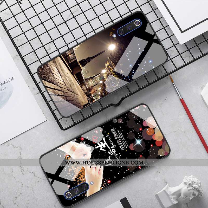 Coque Xiaomi Mi 9 Se Créatif Ultra Fluide Doux Étui Simple Net Rouge Personnalité Bleu