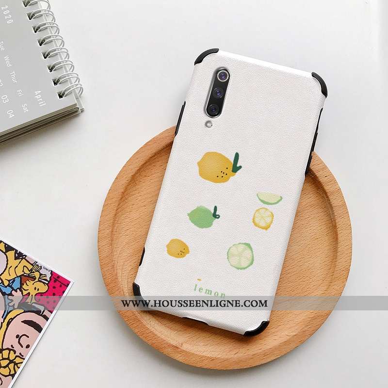 Coque Xiaomi Mi 9 Se Dessin Animé Cuir Protection Rouge Téléphone Portable Incassable Modèle Fleurie
