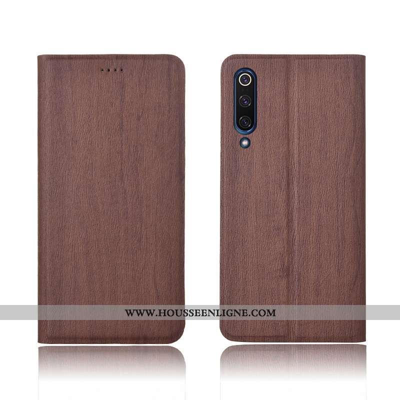 Coque Xiaomi Mi 9 Se Modèle Fleurie Fluide Doux Modèle Housse Incassable Nouveau Marron