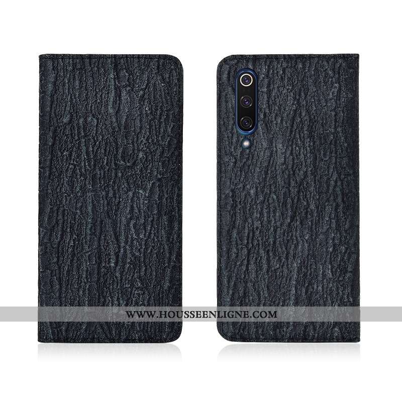 Coque Xiaomi Mi 9 Se Protection Cuir Tout Compris Personnalisé Fluide Doux Étui Bleu