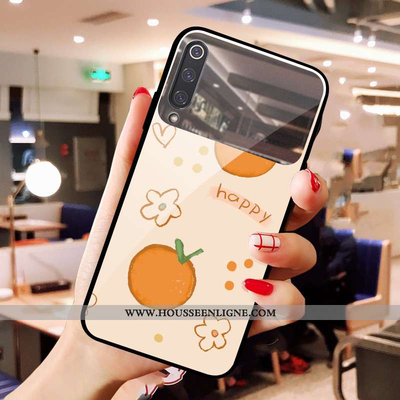 Coque Xiaomi Mi 9 Se Verre Petit Maquillage Cœur Difficile Téléphone Portable Rouge Verte