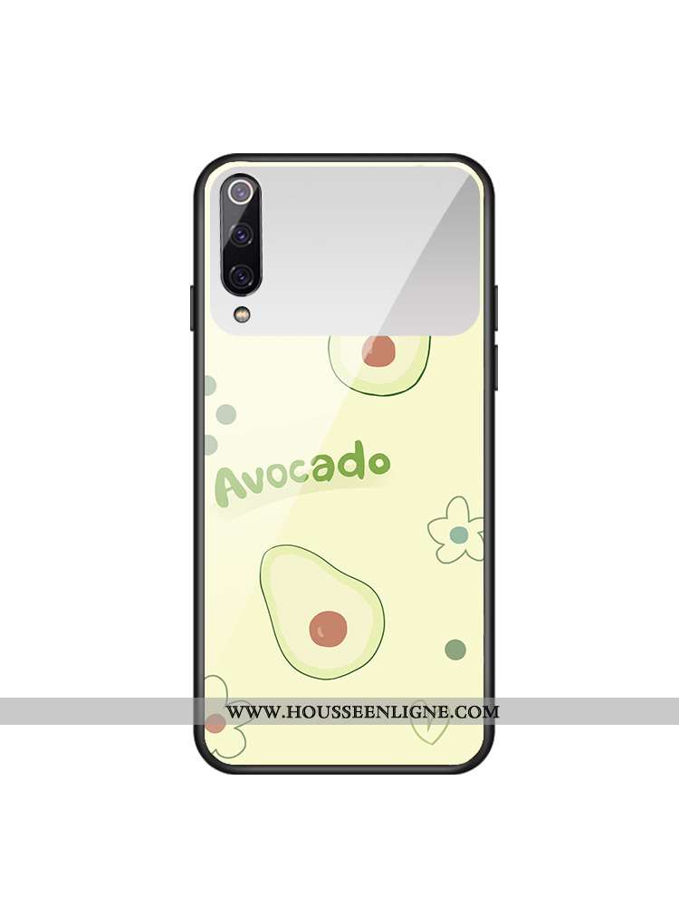 Coque Xiaomi Mi 9 Se Verre Petit Maquillage Cœur Difficile Téléphone Portable Rouge Verte