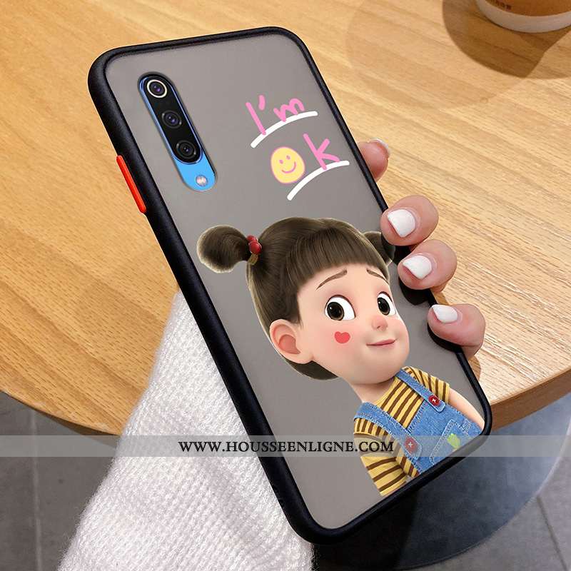 Coque Xiaomi Mi 9 Transparent Délavé En Daim Mode Amoureux Difficile Tout Compris Vert Verte