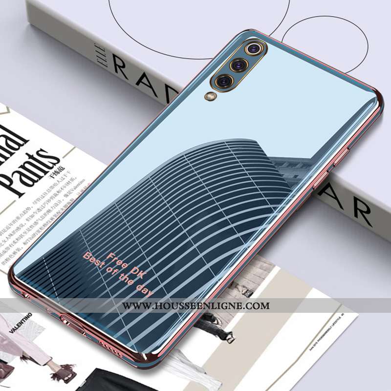 Coque Xiaomi Mi 9 Transparent Personnalité Placage Légère Étui Vert Turquoise