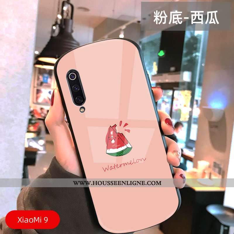 Coque Xiaomi Mi 9 Ultra Légère Délavé En Daim Petit Simple Tout Compris Arc Jaune