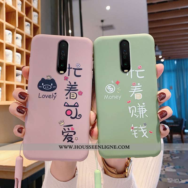 Coque Xiaomi Mi 9t Charmant Fluide Doux Rouge Amoureux Téléphone Portable Incassable Verte