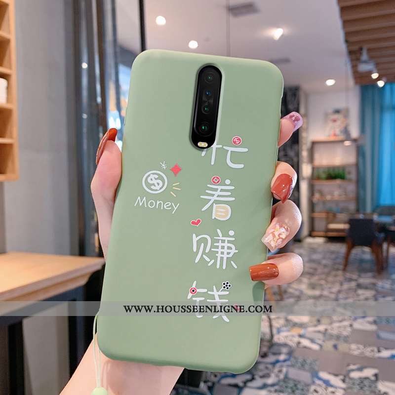 Coque Xiaomi Mi 9t Charmant Fluide Doux Rouge Amoureux Téléphone Portable Incassable Verte