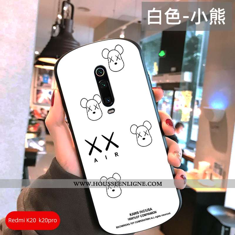 Coque Xiaomi Mi 9t Créatif Charmant Personnalité Simple Téléphone Portable Protection Blanche
