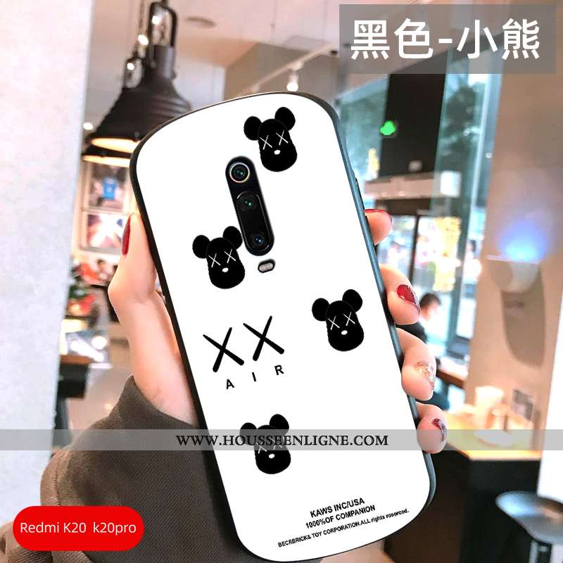 Coque Xiaomi Mi 9t Créatif Charmant Personnalité Simple Téléphone Portable Protection Blanche