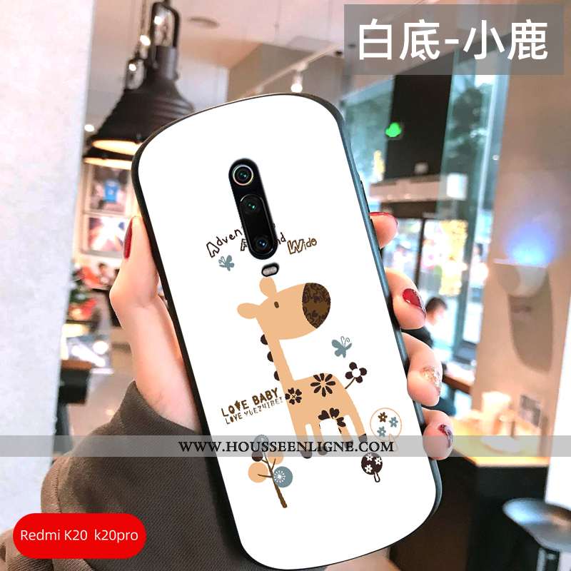 Coque Xiaomi Mi 9t Créatif Charmant Personnalité Simple Téléphone Portable Protection Blanche
