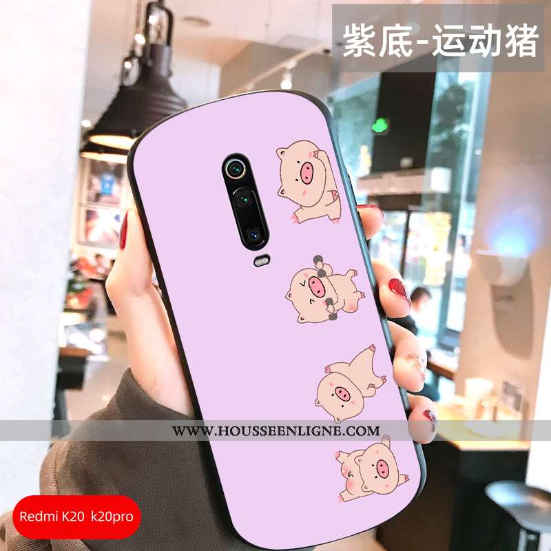 Coque Xiaomi Mi 9t Créatif Charmant Personnalité Simple Téléphone Portable Protection Blanche