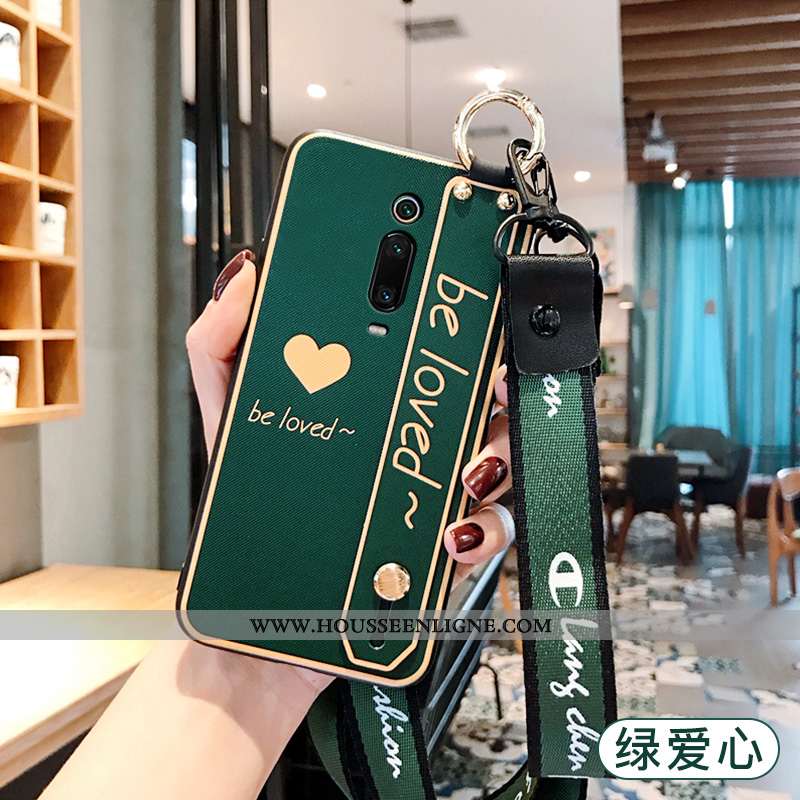 Coque Xiaomi Mi 9t Créatif Silicone Simple Mode Amoureux Peinture Petit Verte