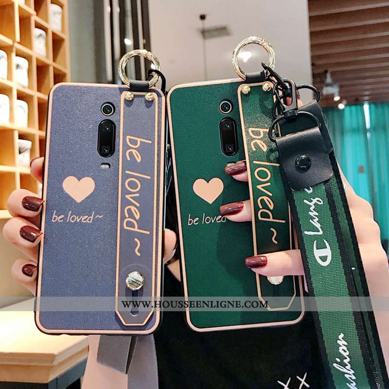 Coque Xiaomi Mi 9t Créatif Silicone Simple Mode Amoureux Peinture Petit Verte