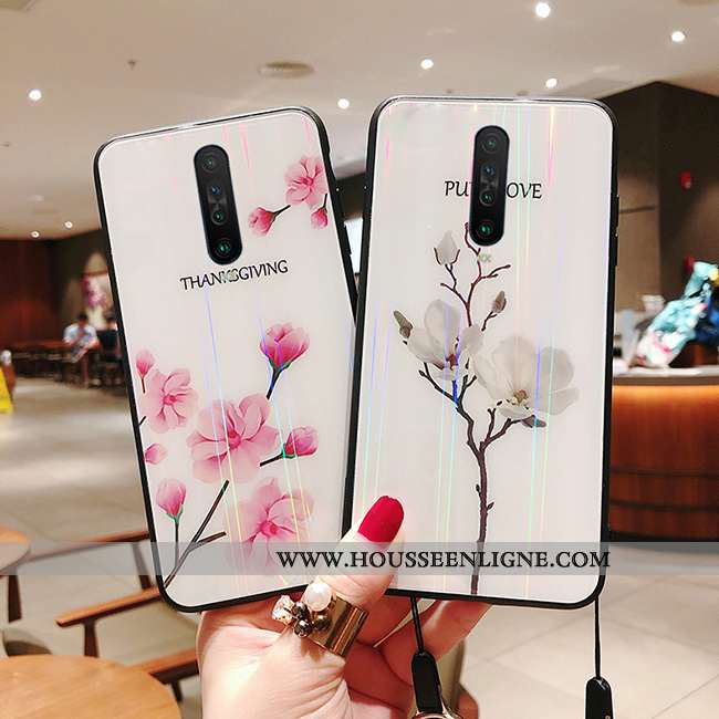 Coque Xiaomi Mi 9t Créatif Ultra Mode Tendance Téléphone Portable Petit Ornements Suspendus Blanche