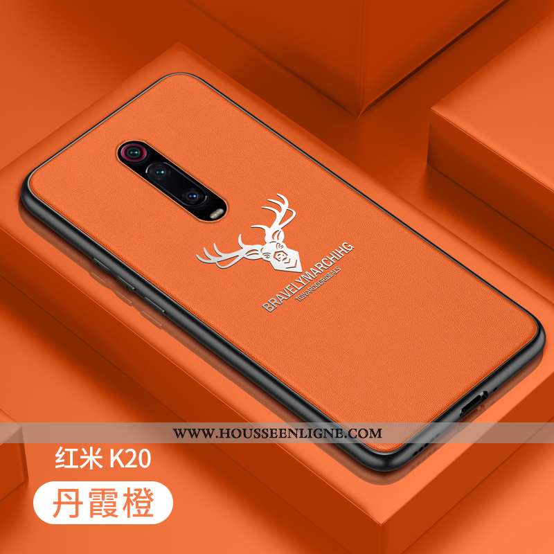 Coque Xiaomi Mi 9t Fluide Doux Silicone Créatif Étui Protection Luxe Rouge